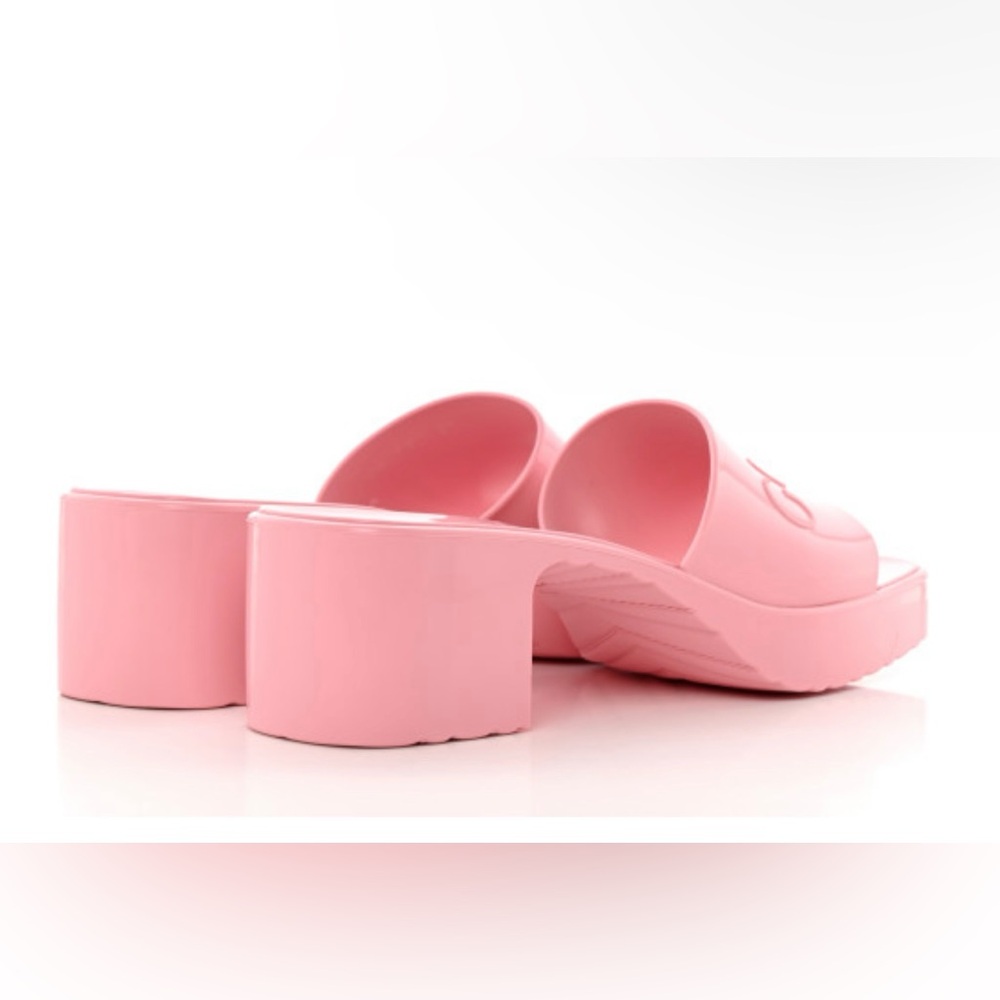 Pink Gucci slides